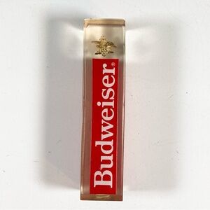 Vintage Budweiser Acrylic Plastic Beer Tap Handle - Great for Man Cave